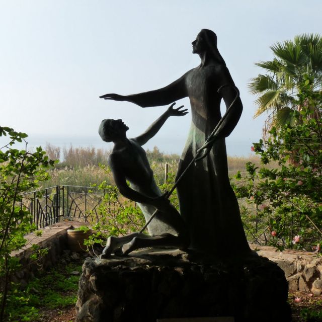 Jesus calls Simon Peter at the Lake of Galilee