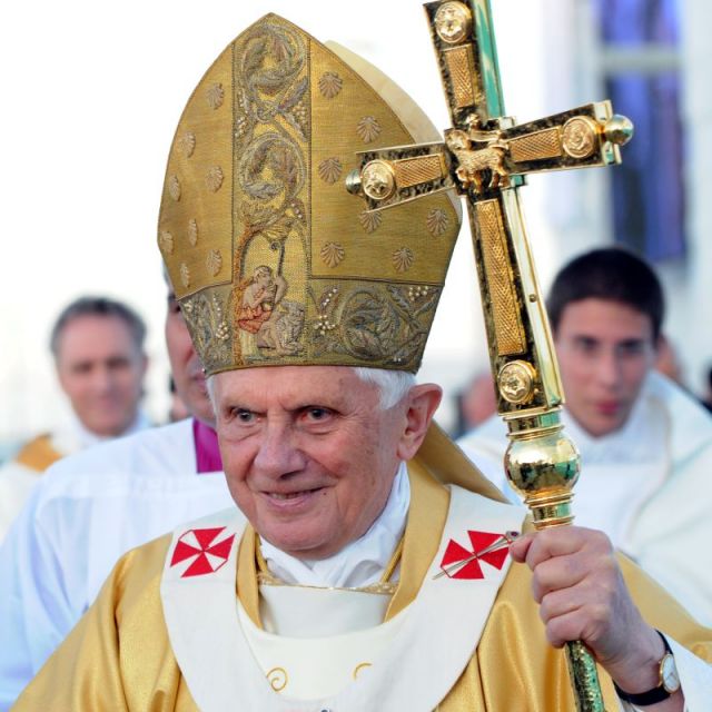 Pope Benedict XVI. 2010 (© flickr, CC, Catholic Church England and Wales)