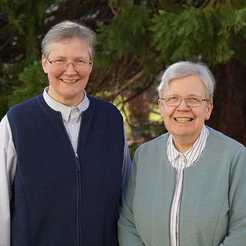 Sr. Marion Schiele (left), Sr. Margarete Binder (right)