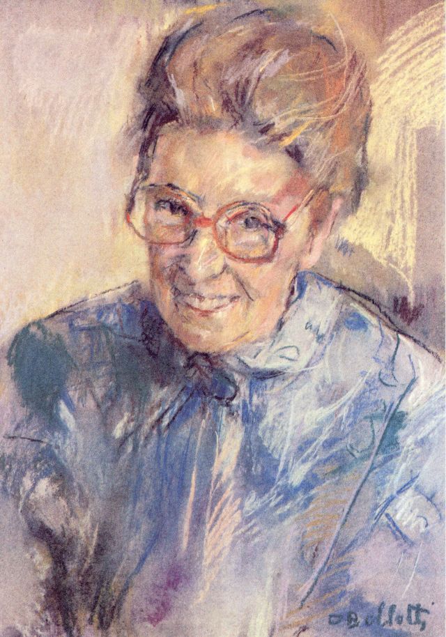 Mutter Julia Verhaeghe, Portrait von Dina Bellotti